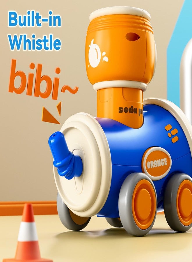 آي بلاي، آي ليرن مجموعة ألعاب سيارات iPlay و iLearn Press to Go للأطفال الصغار من عمر 1-3 سنوات، سيارات سباق احتكاكية للأطفال، مجموعة سيارات لعب للأطفال الرضع، هدايا عيد الميلاد الأول للأطفال من عمر 6-9-12-18 شهرًا، للأطفال من عمر سنة واحدة (أولاد وبنات) - Image 4